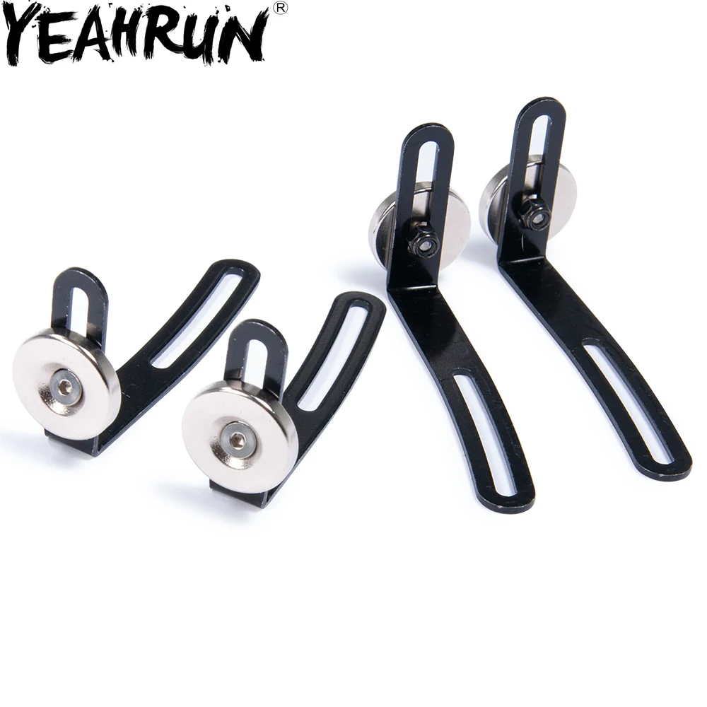 

YEAHRUN Shell Body Mount L-Bracket with Magnet Body Post Mount Magnet for 1/10 RC Axial SCX10 D90 Upgrade Parts