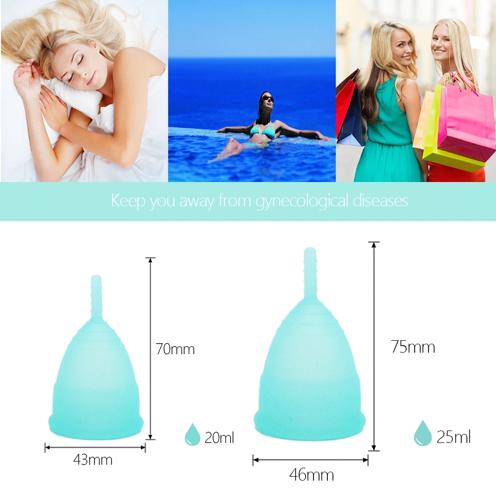 Менструальная чаша для женщин женского периода 100% медицинский силикон женская