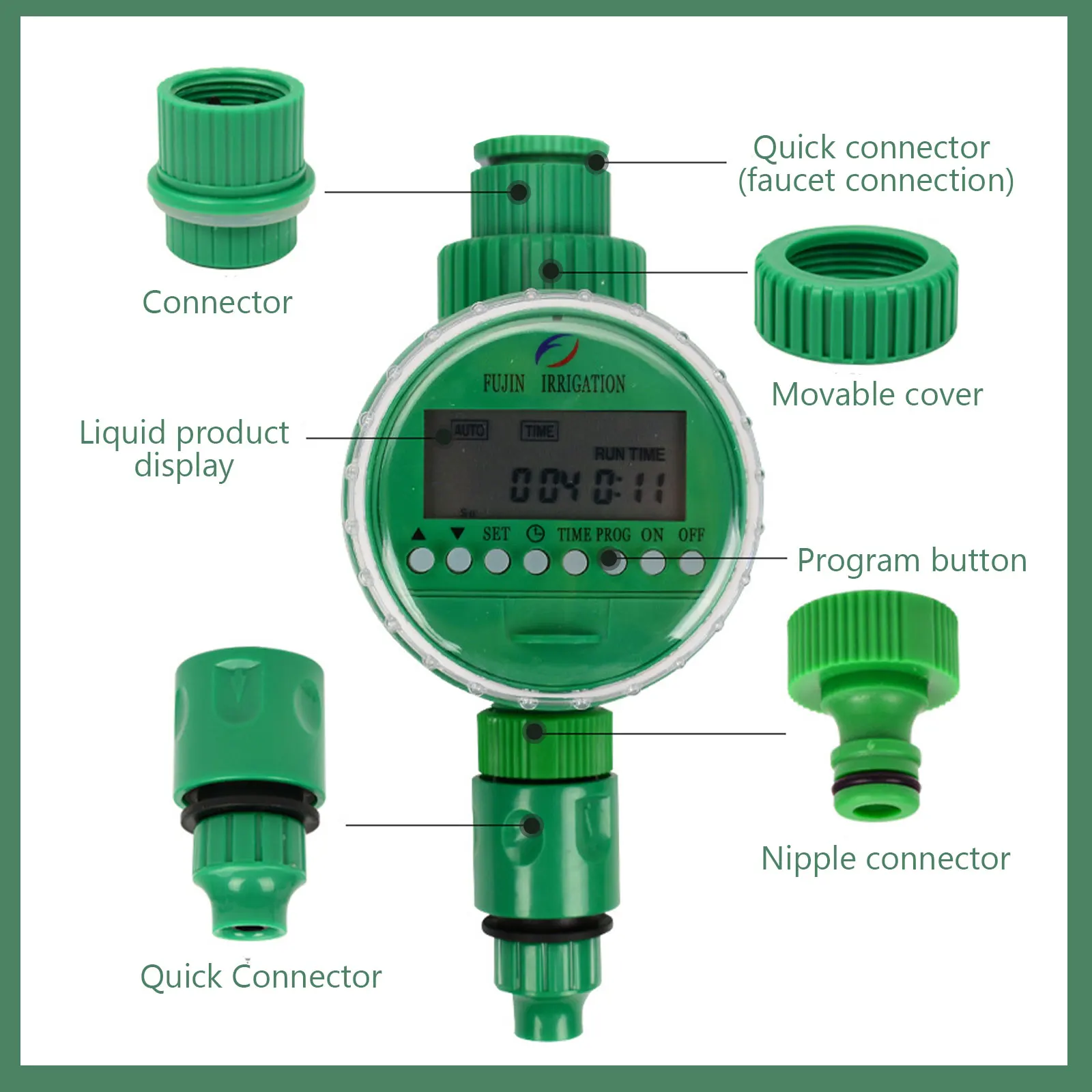 

Automatic Digital Faucet Hose Water Timer Smart Drip Irrigation System Controller for Garden Yard Lawn Greenhouse Plants