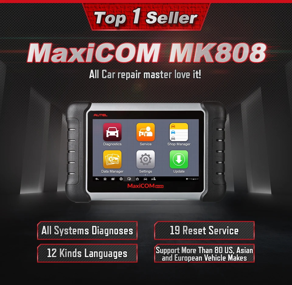 Autel Mk808 Obd 2 Car Diagnostic Tool Obd2 Scanner Auto