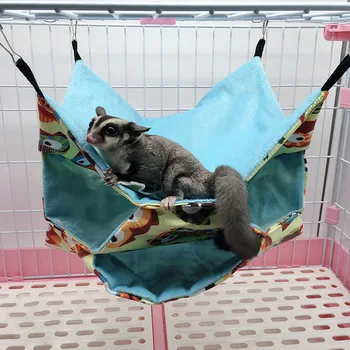

Triple Layers Pet Cage Hammock Guinea Pig Bedding Cage for Small Parrots Squirrel Hamster LBShipping