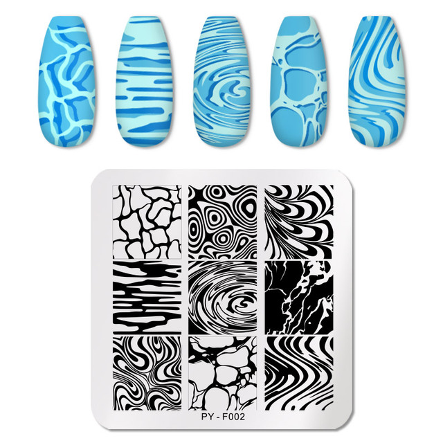 YOU Valentine's Day Nail Stamping Plates Rose Flower Love Theme Nail Art Plate Stainless Steel Nail Design Stencil Tools