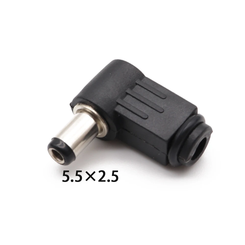 G DC power штекер Jack адаптер 90 градусов Штекер 5,5x2,1 мм 5,5x2,5 мм 4,8x1,7 мм 4,0x1,7 мм 3,5x1,35 мм 2,5x0,7 мм 2,0x0,6 мм x мм - Цвет: G