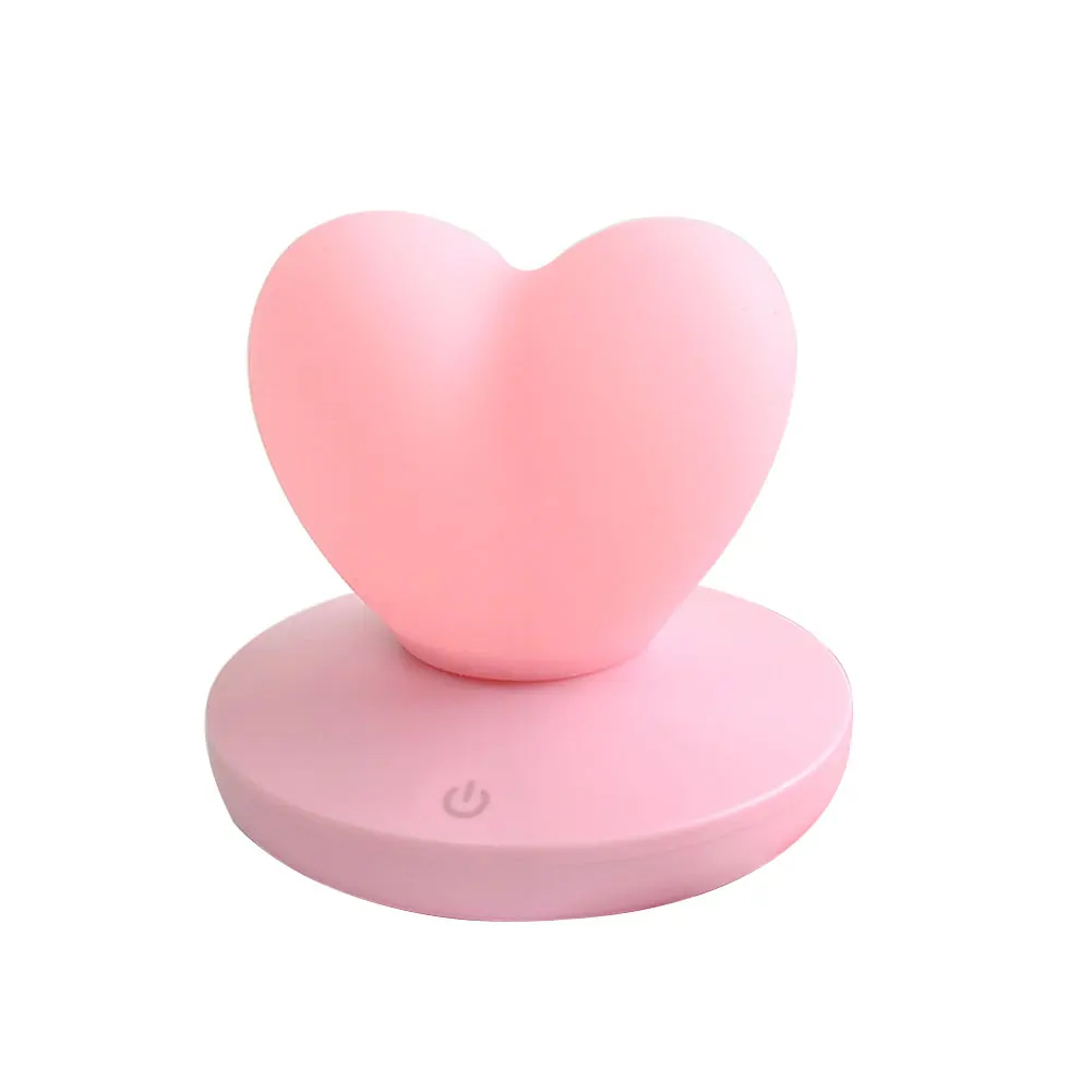 

Night Light Romantic Atmosphere Decorative Led Gift Valentine's Day USB Charging Bedside Love Heart Adjustable Brightness Party