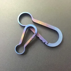 Porte clés en alliage de titane, pendentif de voiture, Simple, de haute qualité, personnalisé, créatif, multifonctionnel, pour l'extérieur, THJ05 