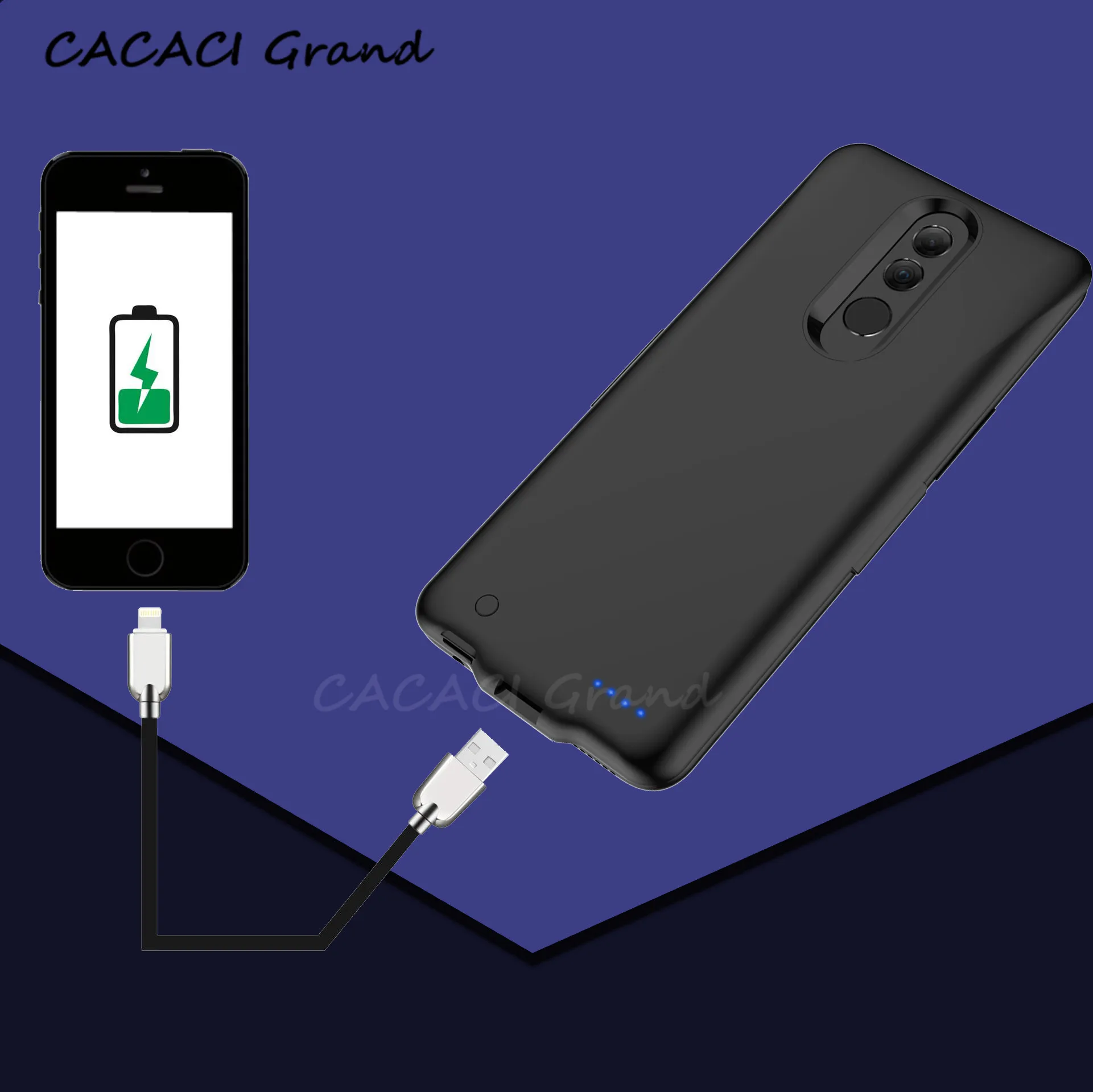 Для huawei Nova 2i корпус батареи внешний беспроводной банк питания корпус зарядки задняя крышка для huawei Mate 10 Lite зарядное устройство чехол Капа