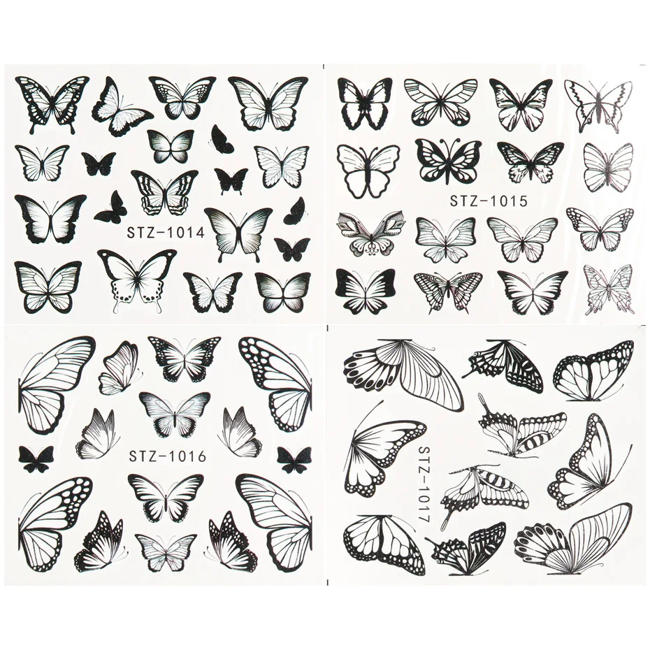 H00bd30ae260b41afbda5d4c7997449fbX Beauty-Health 4pcs/Set Nail Butterfly Stickers