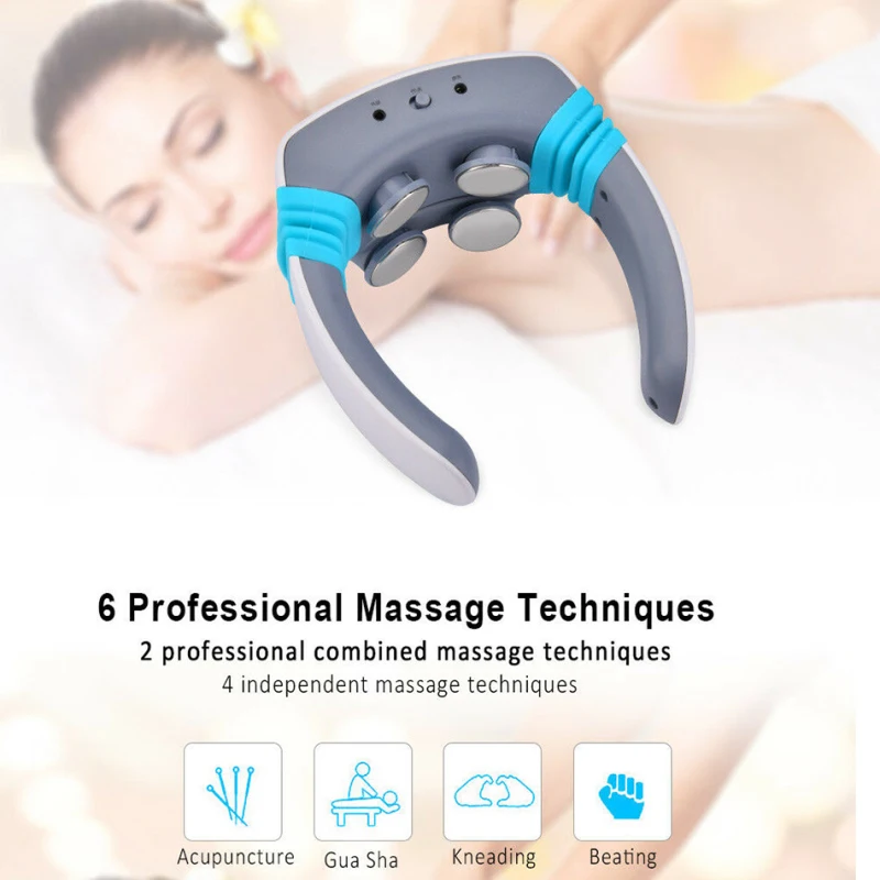 

Neck Massager Electric Pulse Acupuncture Neck Massager Cervical Therapy Instrument Stimulate Cell Activity Pain Relief
