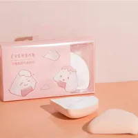 2pcs/Set Everbab Marshmallow Triangular Air Cushion Puff BB Cream Setting Sponge Puff Soft Dry Wet Use Makeup Tool Kit Wholesale 1