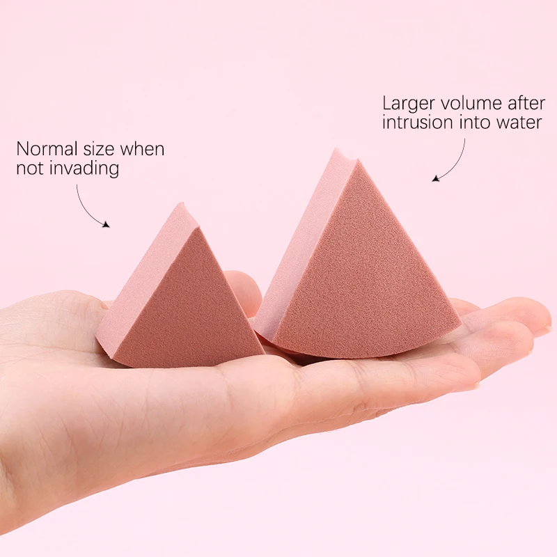 20/50Pcs Fan Shaped Puff Triangle Makeup Blender Morandi Color Liquid Foundation Powder Wet and Dry Sponge Beauty Tools