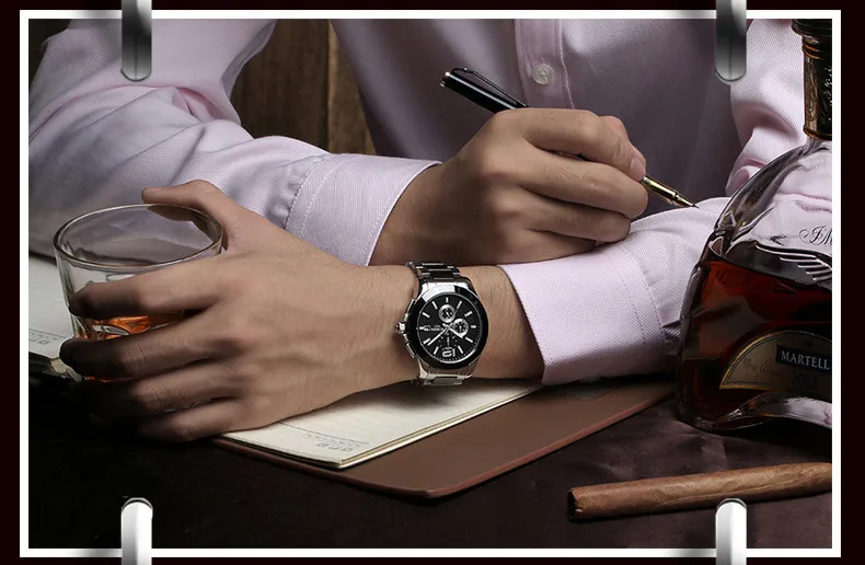 Элитный бренд Швейцария мужской наручные часы Binger механический хронограф Керамика Для Мужчин's часы водонепроницаемый B627-2