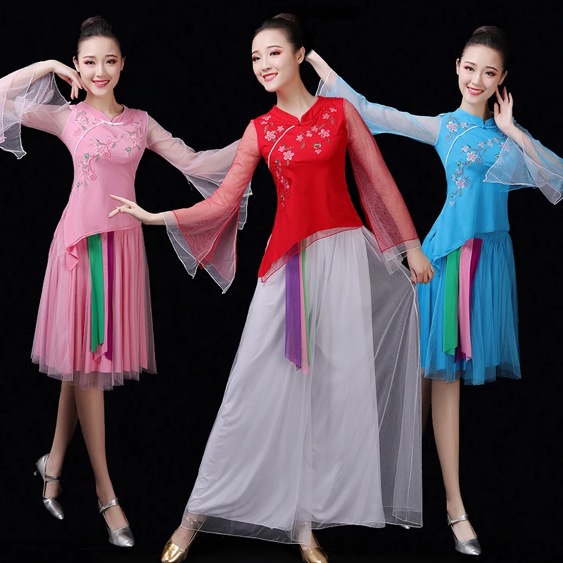 Сказочный старинный китайский костюм hanfu Женский китайский костюм народное платье сценический костюм