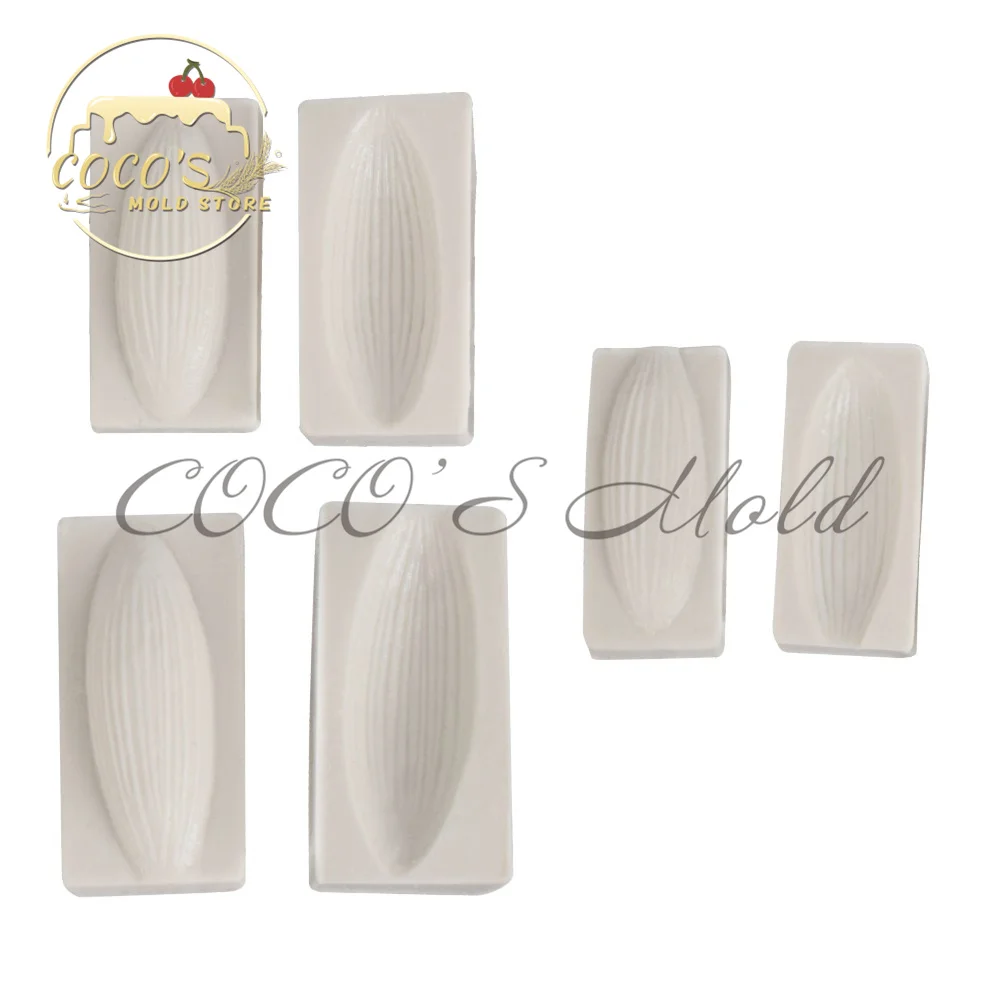 

6 шт./компл. лепестковая форма в виде листьев, Искусственная елка, силиконовая форма для выпечки ручной работы, дизайн торта