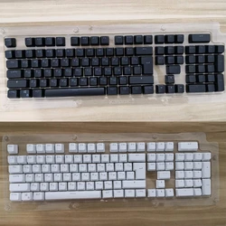 104 keycaps russo translúcido backlight keycaps para cherry mx interruptor de teclado wxtb
