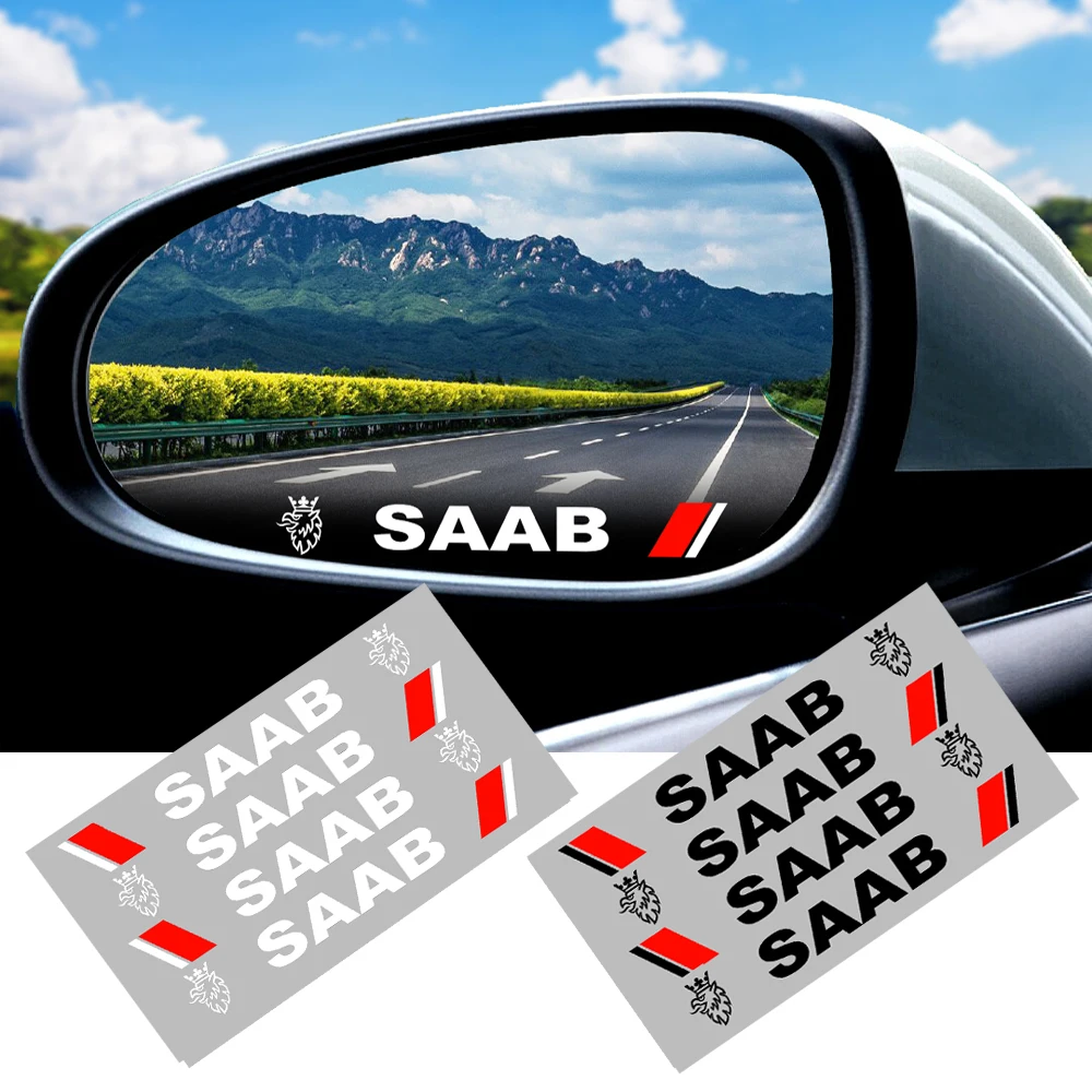4Pcs High Quality Car The Door Handle Stickers Decals 3D Carbon Fiber Vinyl Sticker for Saab 9-3 9-5 900 9000 Scania etc. | Автомобили и