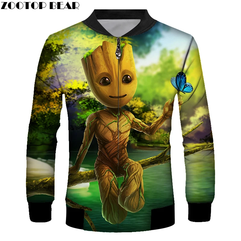 TTJK104 ZOOTOP медведь Повседневная и модная свободная Мужская куртка ветрозащитная в форме каннибала цветка Анима мужская осенне-зимняя куртка - Цвет: TTJK104