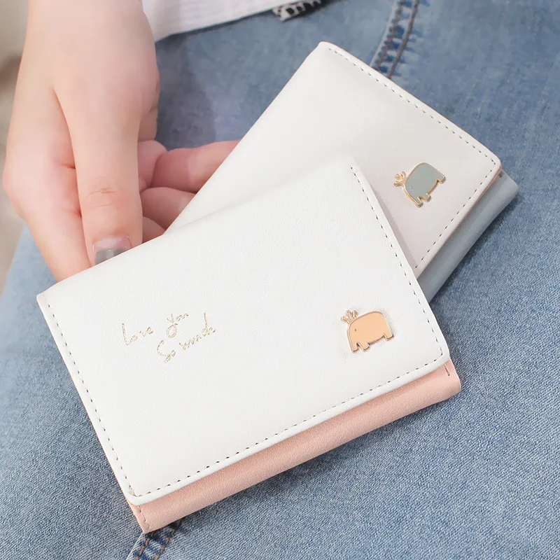 

Women's short wallet cute wallet Korean small wallet student fashion wallet casual new card package