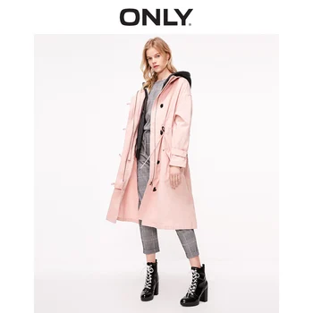 

Women's Winter Detachable Lining Loose Fit Mid-length Drawstring design Cotton Coat | 119122511