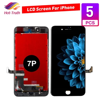 

5 pcs Display For iPhone 7 Plus 7P LCD Touch Screen Digitizer Assembly Replacement No Dead Pixel No Dust Free Shipping