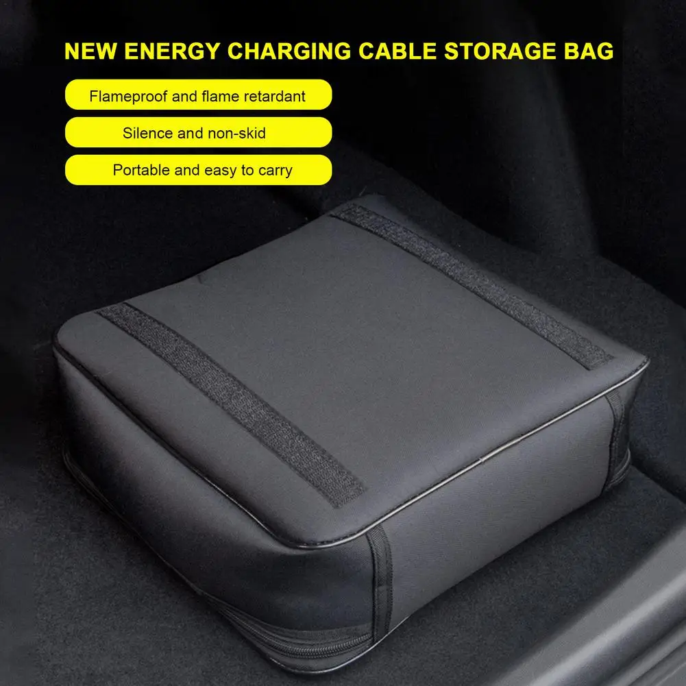 Sac de rangement pour câble de charge de voiture, sac de transport pour  véhicule électrique, prises de chargeur, équipement de charge, conteneur de  stockage, nouveau - AliExpress