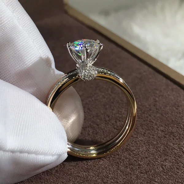 Zircon Stone Ring Engagement Wedding Jewelry For Women