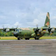 Американский C-130 Геркулес транспортный самолет DIY 3D бумажная карточка Модель Строительный набор строительные игрушки обучающая игрушка военная модель
