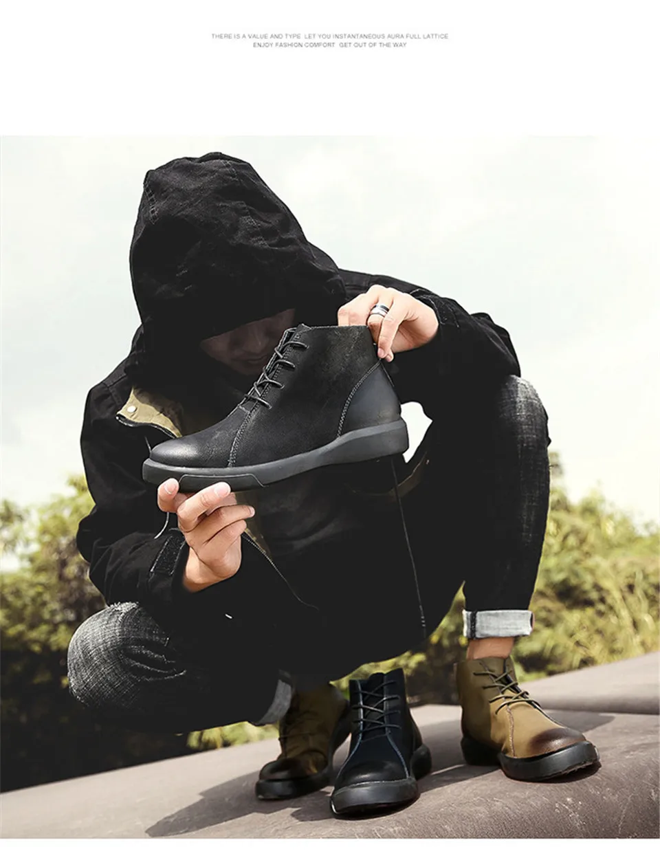 39-46 Ботинки мужские брендовые удобные модные повседневные ботинки# NX89071