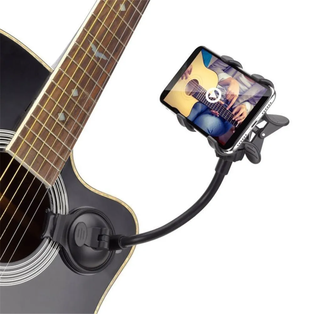 

Phone Holder Stand for Guitar Street Singing lyrics Song Sucker Suction Cups Musicians Guitar Stand Mobile Car Support Holder