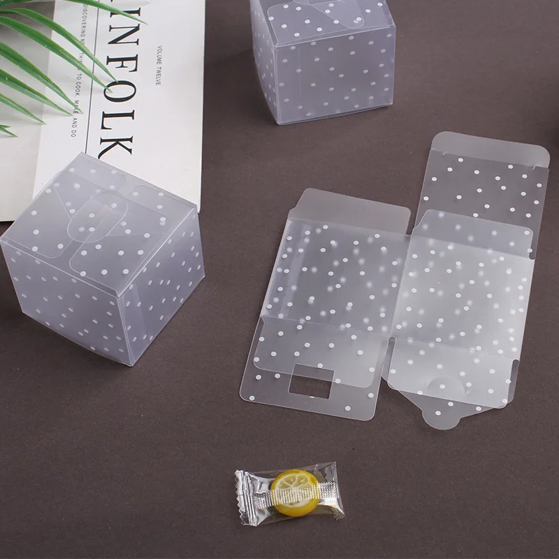 5 шт. 6X6X6 см квадратный ПВХ прозрачный пластиковый Dragees конфетная Подарочная коробка свадебные декорации свадебные подарочные пакеты для торта коробки для шоколада