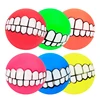 Pet Dog Ball Teeth Funny Trick Toy Silicone Toy for dogs Chew Squeaker Squeaky Dog Sound toys Pet puppy Toys interactive cat toy 6