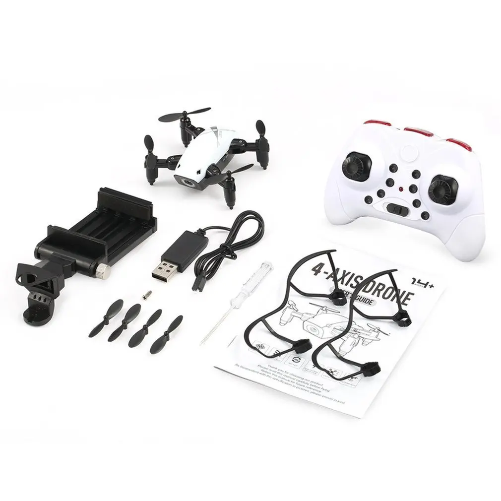 S9W RC вертолет wifi FPV 0.3MP камера мини складной Дрон пульт дистанционного управления Вертолет 360 градусов флип RTF игрушечный Квадрокоптер
