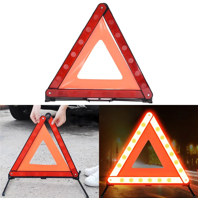 Guilty Gadgets ® Large Warning Car Triangle Reflective Road Emergency Breakdown Safety Hazard 