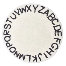 Land Pad, буквы, чистый хлопок, круговой Land Pad, детское одеяло для недвижимости, Игровая палатка для ползания, плюшевая нескользящая подкладка, рожок для чтения