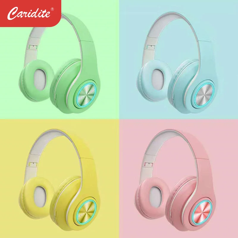 Популярные беспроводные Bluetooth наушники Caridite с повязкой на голову игровые для