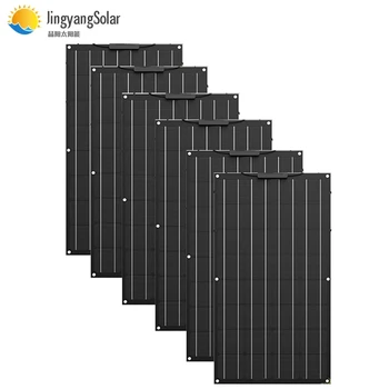 

600w 400w etfe Flexible Solar Panel 6pcs 4pcs of 100W panel solar Monocrystalline solar cell solar battery charge waterproof