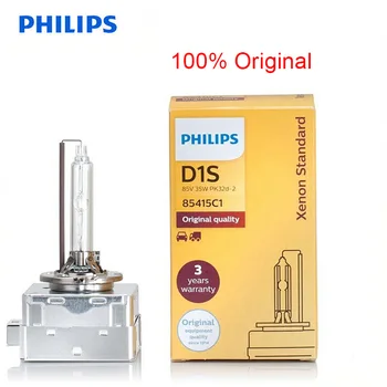 

Philips Original D1S HID 85415 35W Xenon Standard Head Lamp 4200K Bright White Light Auto Bulb ECE Approve 100% More Clearer, 1X