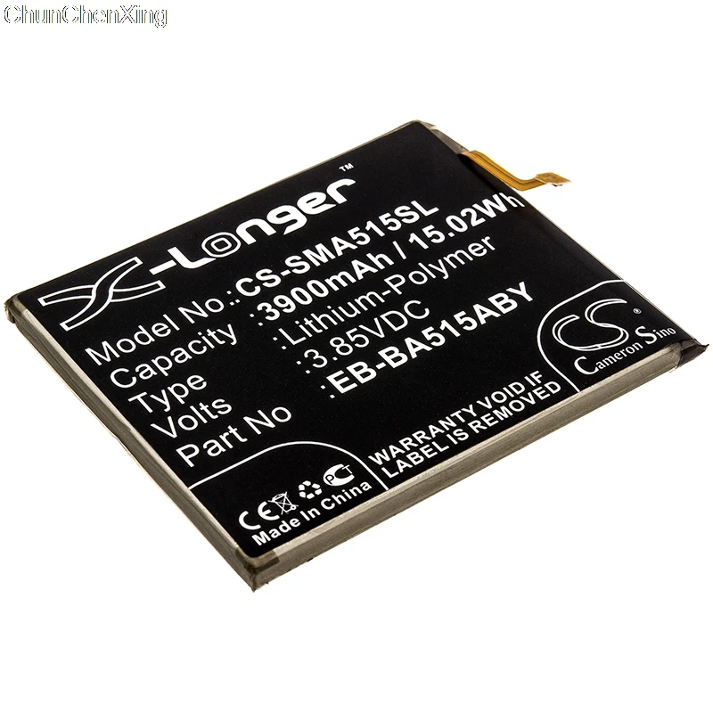 EB BA515ABE батареи Cameron Sino 3900mAh для Samsung Galaxy A51 2019 SM A515F/DSM A515F/DSN A516 A515F/DST A515G|Аккумуляторы