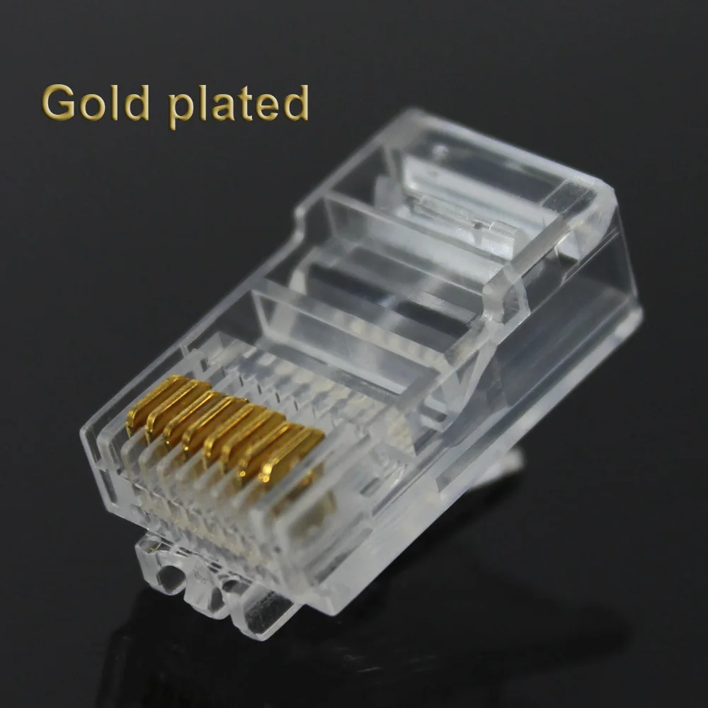 KERSEN-KPC1369 RJ45 Modular Plug Rj-45 Network Cable Connector Adapter for Cat5 Cat5e Cat6 Rj45 Ethernet Cable Plugs Heads (5)