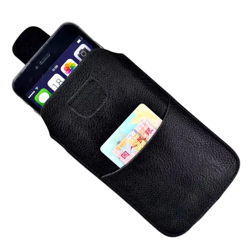 PU Leather Waist Belt Phone Pouch Case