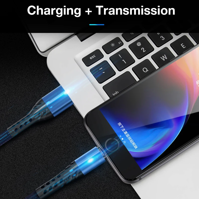 Кабель USB для быстрой зарядки 3.5A для iPhone 11 Pro Max XS Max XR X 8 7 6 6S iPad Шнур кабель для мобильного телефона Быстрый кабель для зарядки передачи данных