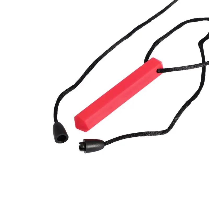 Sensory Crayon Teether ожерелье-лучшие инструменты для аутизма и прорезывания зубов дети силиконовые жевательные игрушки для жевания кулон для мальчиков и девочек