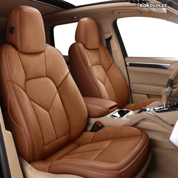 

kokololee Custom Leather car seat cover set For SKODA Yeti KODIAQ Octavia Superb Fabia Rapid KAROQ KAMIQ Automobiles Seat Covers