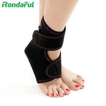 Verstelbare Zelfopwarming Enkelbrace Guard Magnetische Therapie Verwarming Enkelbrace Wrap Gezondheidszorg Protector Bretels Benodigdheden