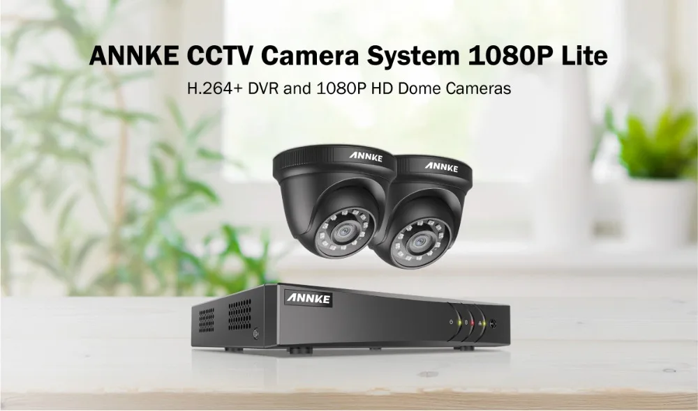 ANNKE 44ch 1080P система видеонаблюдения 55555555555555555555510101010101010101010101010n H.264+ DVR с 2X 4X TVI Smart IR DOME