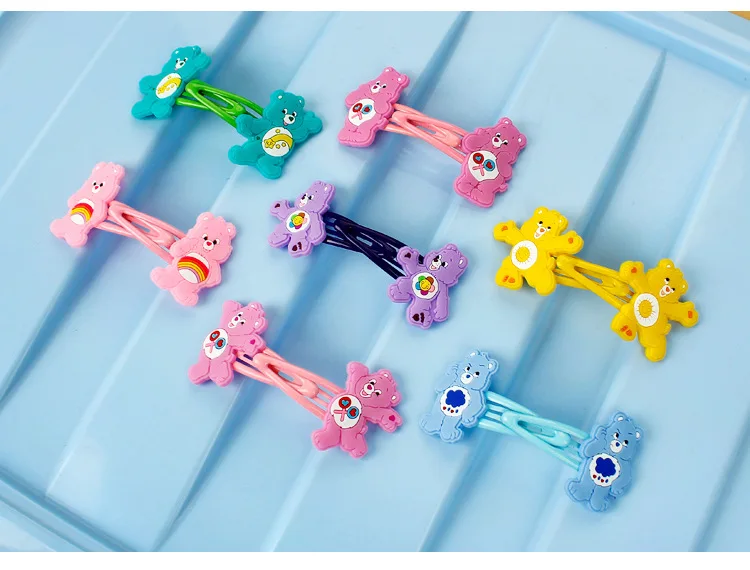 1 пара носков с рисунками героев мультфильма Care Bears ПВХ заколка модная заколка для волос творческие волосы шелковые жаккардовые галстуки для детей
