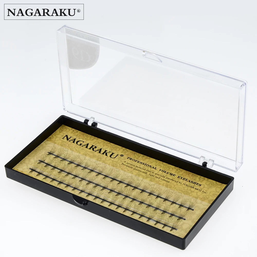 Накладные ресницы NAGARAKU 3D объемный Макияж для ресниц ручной работы черные из