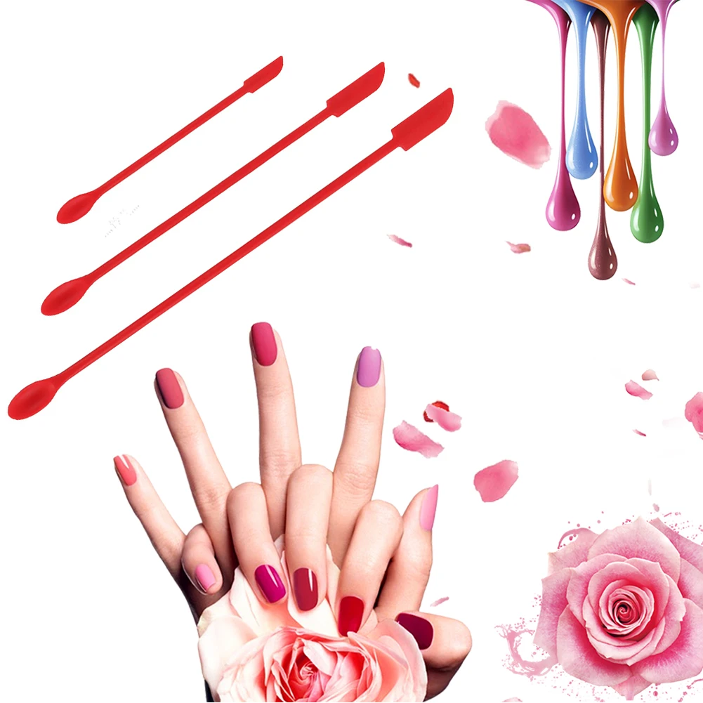 Flexible Silicone Scraper Reusable Beauty Kitchen Safe Last Drop Spatula Makeup Brushes Face Mask Brush Beauty Tools S/M/L