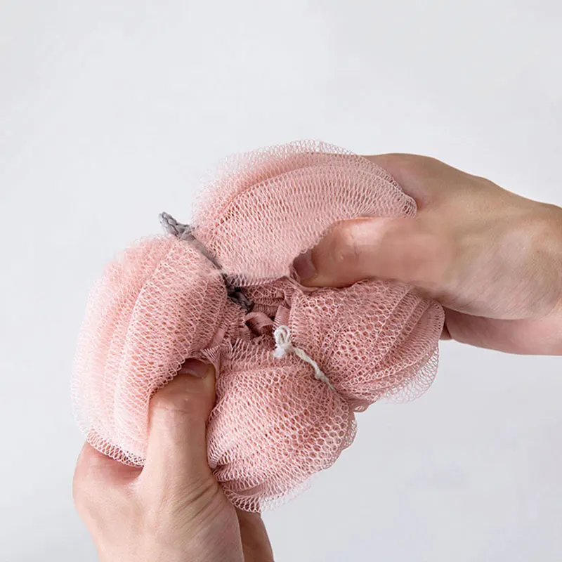Мягкая губка для душа для ванной мяч отшелушивающая Loofah сетка Pouf тела проволочная щетка для мужчин и женщин щетка для тела ванная комната