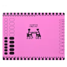 1 лист силиконовый коврик для стемпинга 40,5 см* 30,5 см Складная моющаяся губка инструмент для маникюра, 3 модель на выбор