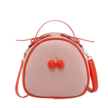 

Small round bag MINI cute lady backpack cherry backpack backpack women
